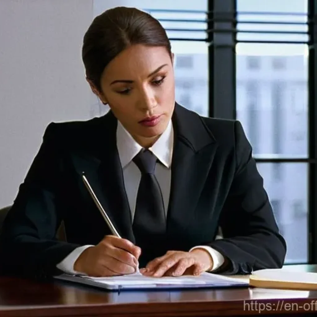 법정에서의 범죄 가해자 변론 전략 - **Prompt:** A criminal defense attorney, a woman in her late 30s with a kind yet determined expressi...