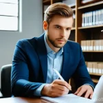 Home 17 범죄 가해자의 정신감정 과정 - **Prompt:** A detailed, realistic depiction of a forensic psychologist in a professional, well-lit c...